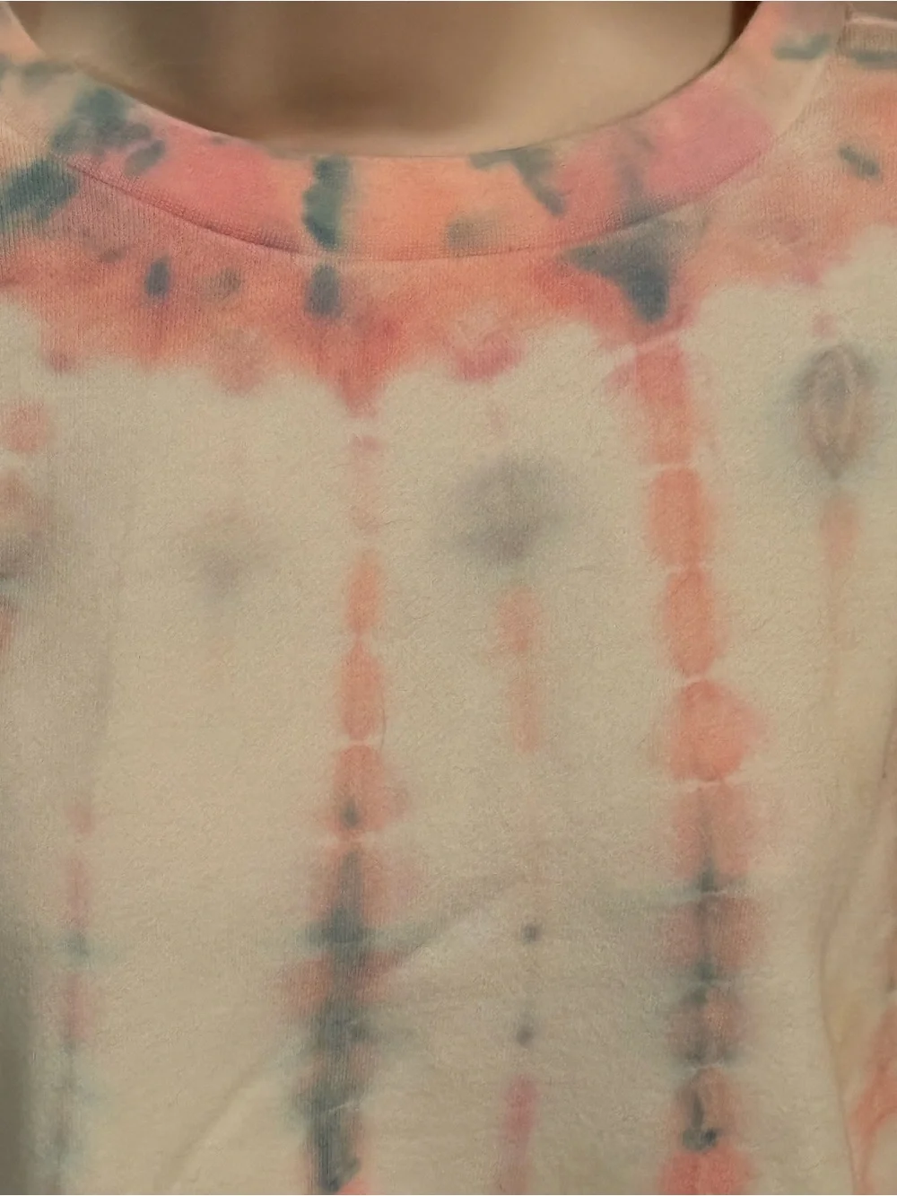 Old Navy Pastel Pink and Light Blue Tie-Dye Sweatshirt